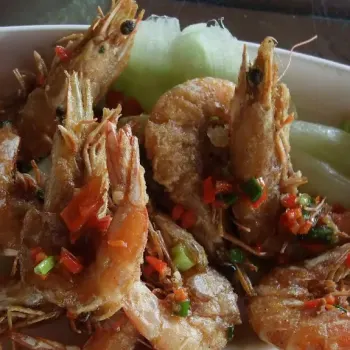 Deep Fried Salted Prawns