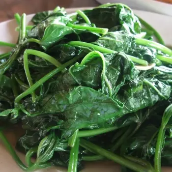 Simple Stir Fried Tapioca Leaves