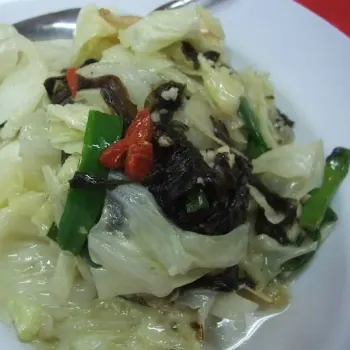 Cabbage Simply Fried With Seaweed