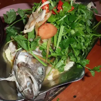 Steamed Grouper in Thai Style