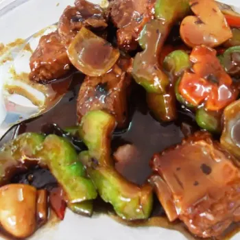 Bitter Gourd Fried With Pork Ribs