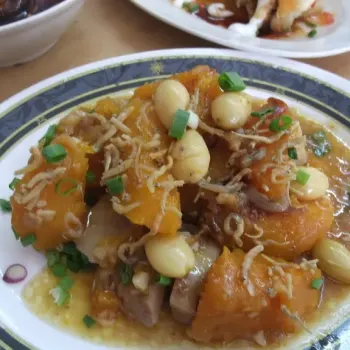 Teochew Dish Of Pumpkin, Yam, Gingko Seeds, Etc