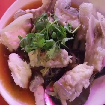 Beehoon With Steamed Loong Tan Fish