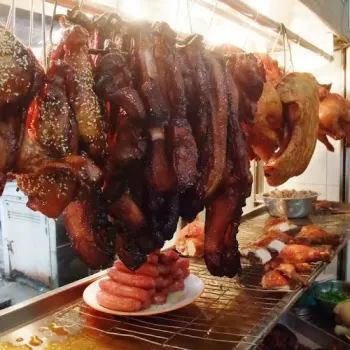 Char Siew, Roast Pork And Roast Chicken