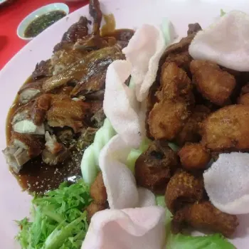 Deep fried duck and Deep Fried chicken special