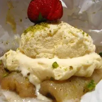 Banana E Gelato Alla Vaniglia