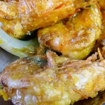 Salted Egg Prawns