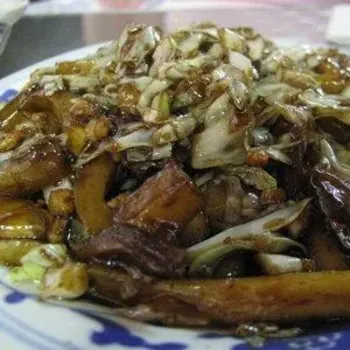 Home made fried potato noodle