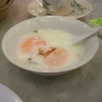 Half boiled egg