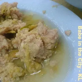 Steamed pork with tung choy