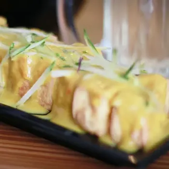 Deep Fried Golden Tofu (“自制酱”黄金豆腐)