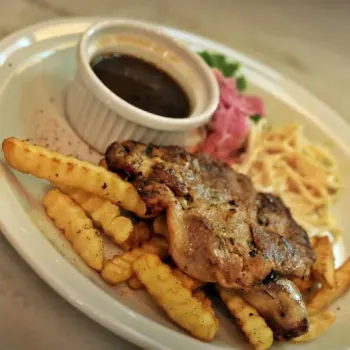 Chicken Chop With Black Pepper Sauce