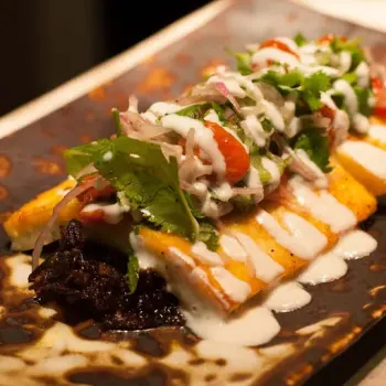Seared Haloumi with Eggplant, Semi-dried Tomato and Tahin