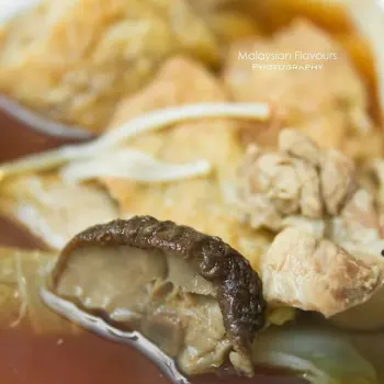 beancurd, mushrooms, chicken, beancurd sheets