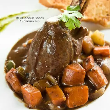 Restaurant Braised Lamb Shank