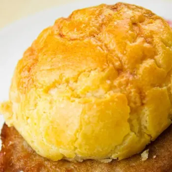 Polo Pork Chop Bun  ( RM11.90-ala carte, RM13.90- set)