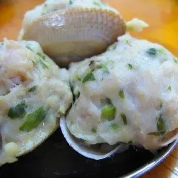Stuffed the fish paste at the "Lala"