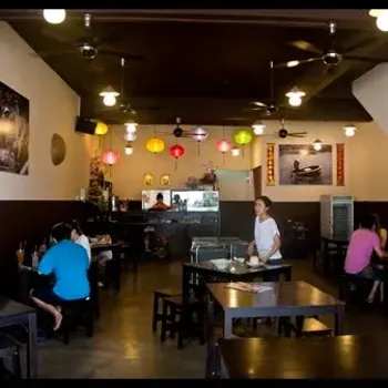 The simple and comfort setting of the cafe