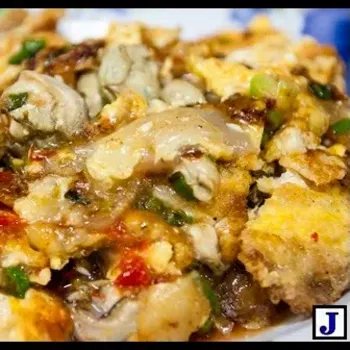 Fried Oyster Omelette at Cedar Point Hawker Center