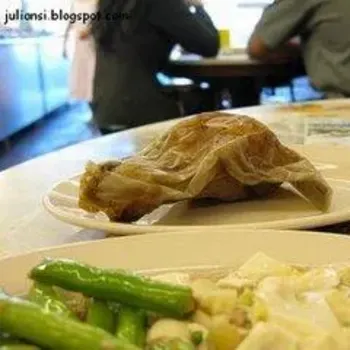 Paper wrapped chicken