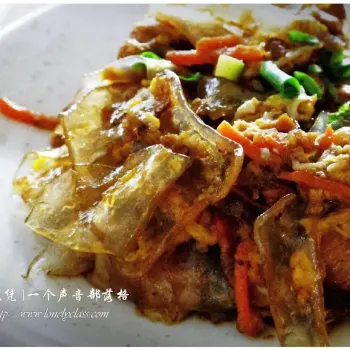 XO酱炒萝卜糕/上海鸡丁炒粉皮