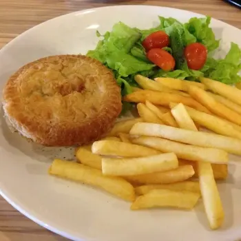 Chicken Pie with Fries