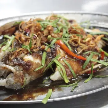 Steamed Tutu Fish in Soy Sauce
