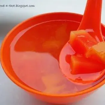 Boiled papaya and pumpkin thong sui