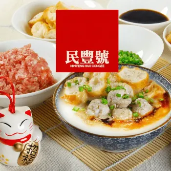 碎肉干贝粥