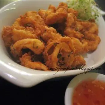 Calamari with Salted Eggs