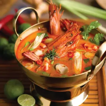 Firepot Tom Yum Soup with Prawns