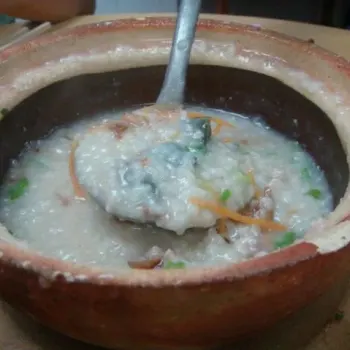 Century egg porridge
