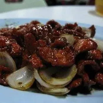 Chinese bacon in sweet sauce