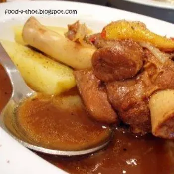 Braised lamb shank