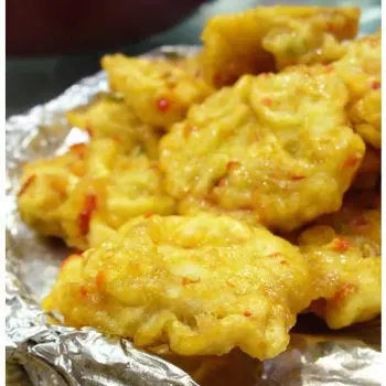 Fried Lotus Root in Hot Plate