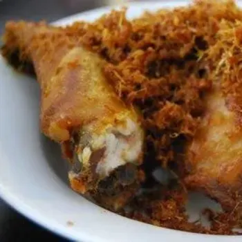 Fried kampung chicken