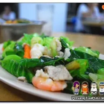 Stir fried kai lan