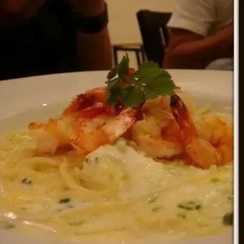 White Sauce Spaghetti with Prawn
