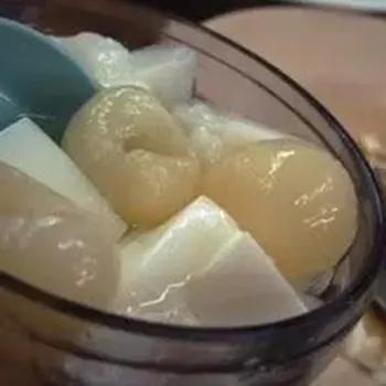 Longan and jelly desserts