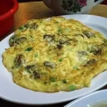 fried oyster with egg