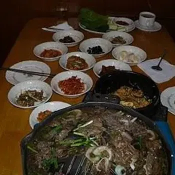 Beef Bulgogi and Side Dishes