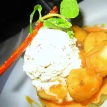 Caramelized banana tart