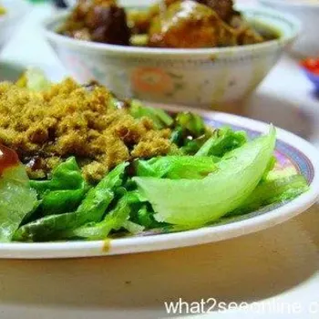 Lettuce with Flossed Meat