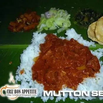 Mutton Banana Leaf Rice Set