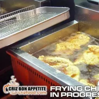Frying Chicken In Process
