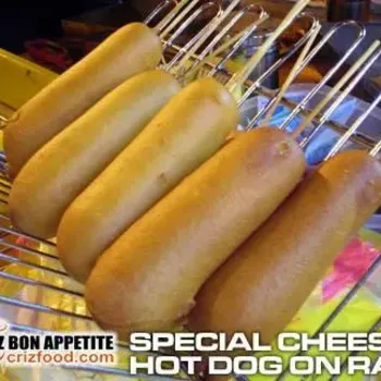 Sweet Batter Coated Cheese Hot Dog Stick
