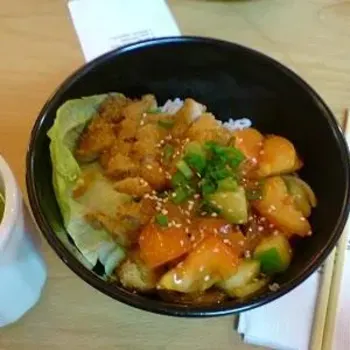 sweet and sour chicken rice