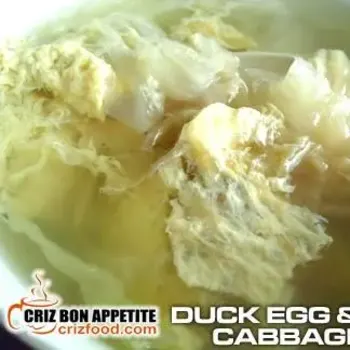 Duck Egg and Cabbage Soup