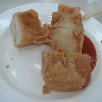 Fried Wan Tan With Fish Cake