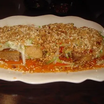 Fried Tofu With Thai Seafood Sauce